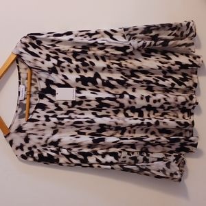 Calvin Klein animal print blouse